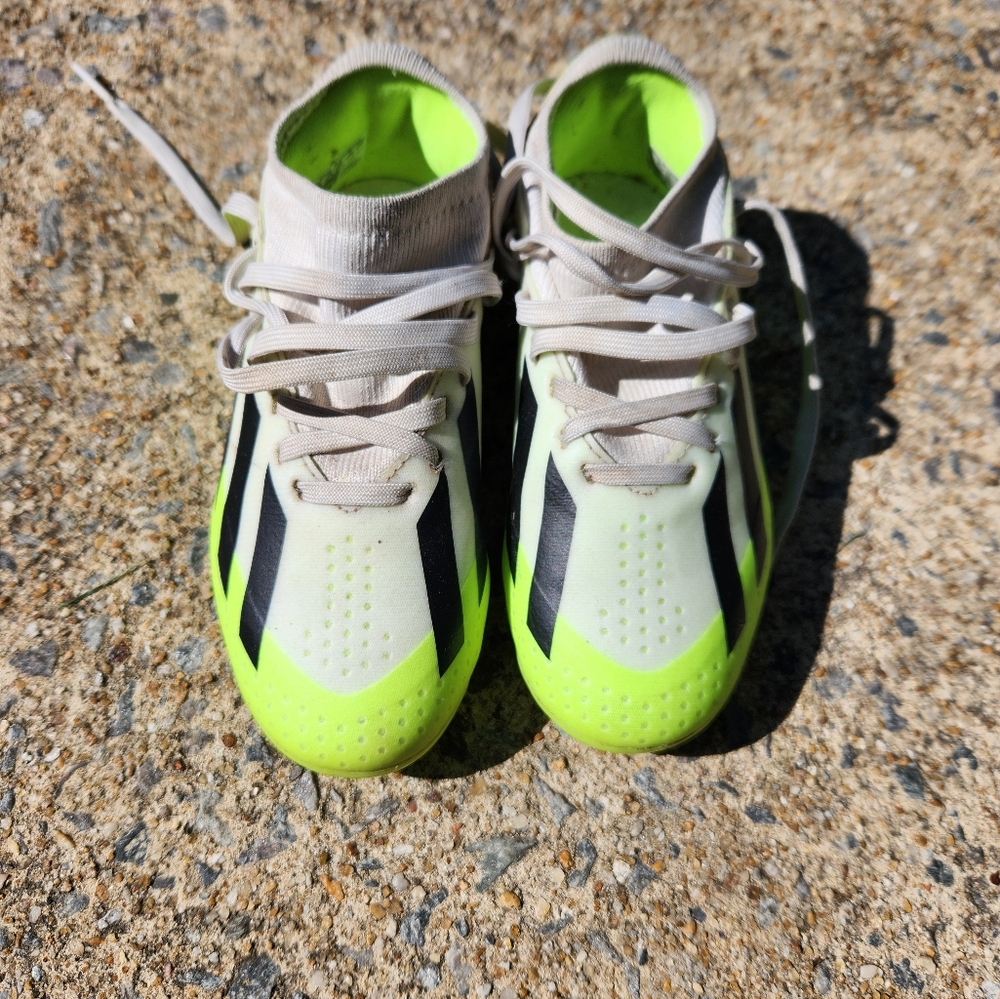 adidas Kids Shoes - Neon Green and Black